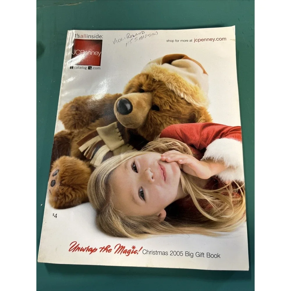 Vintage 2005 JC Penney Catalog Christmas Big Gift Book Unwrap The Magic